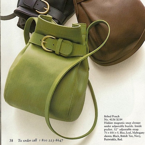 Coming Soon! Rare Vintage Coach Belted Pouch Crossbody| Soho | Leaf Green | 4156 - Picture 1 of 4